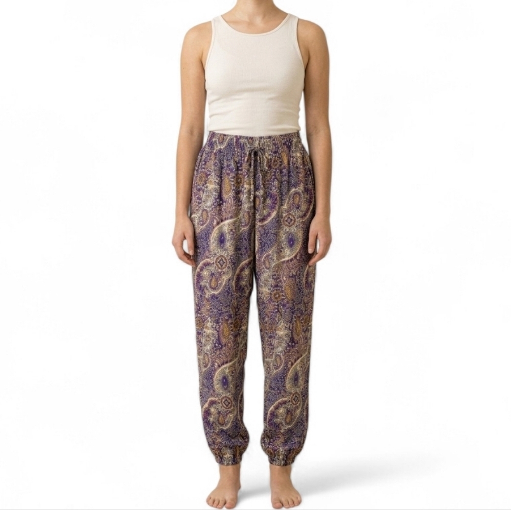 LightnFree Bohemian Hippie Mandala Print High Rise Yoga Pants M